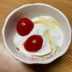 ミニトマト蜂蜜ヨーグルト